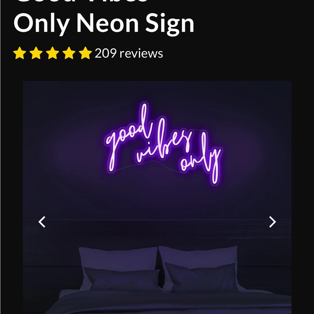 Good Vibes Only Neon Sign- Elitist